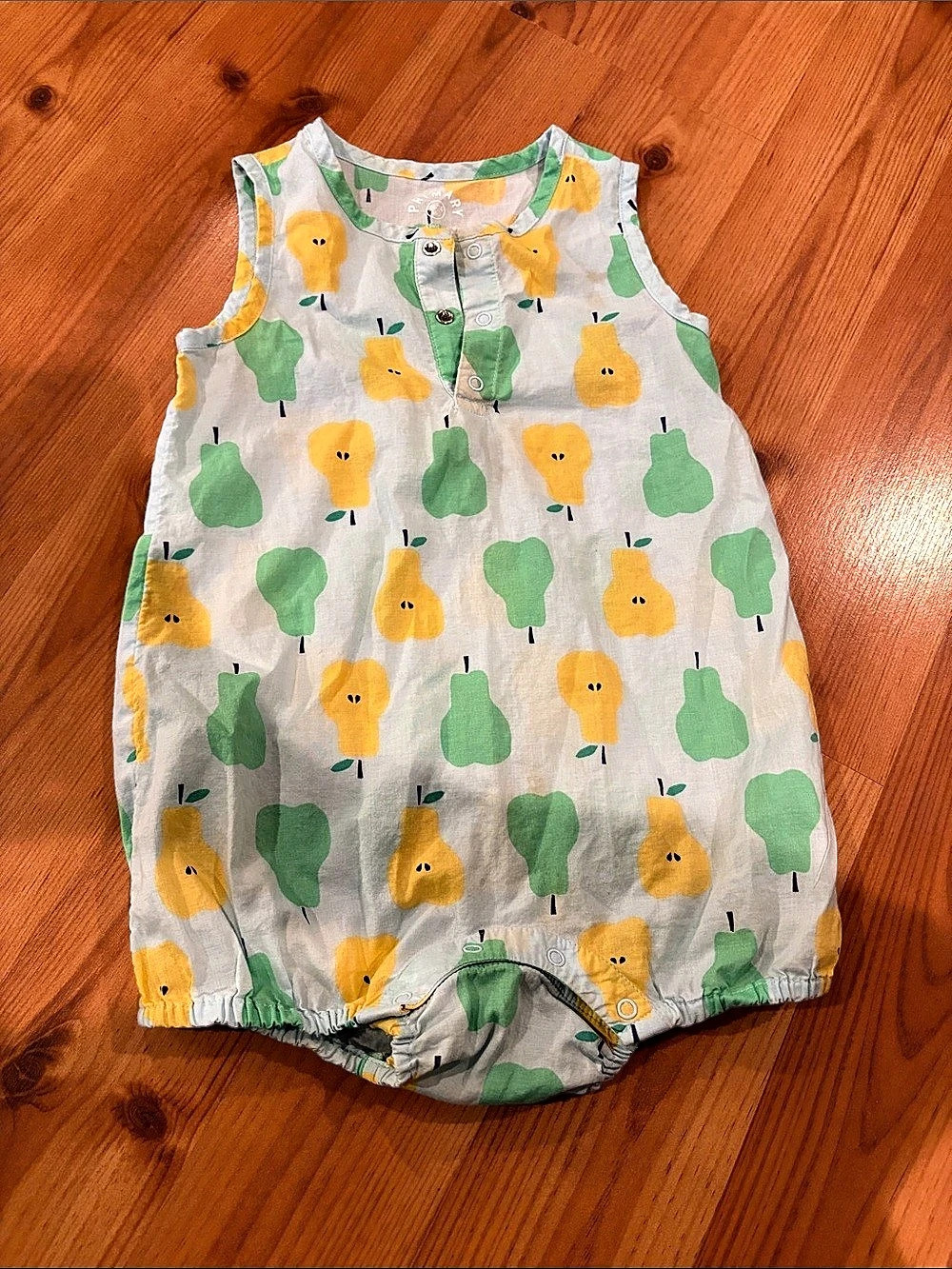 Primary Baby Henley Tank Shortie Pears Baby 18-24M
